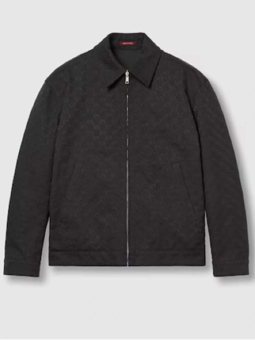 Reversible Gucci Black Canvas GG Jacquard and Nylon Zip-Front Jacket